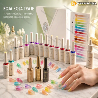 Venalisa V5 set gel lakova 18 boja sa kartom nijansi