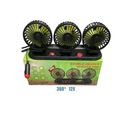 ventilator za auto sa 12V utikačem i kutijom sa natpisom 360 stepeni