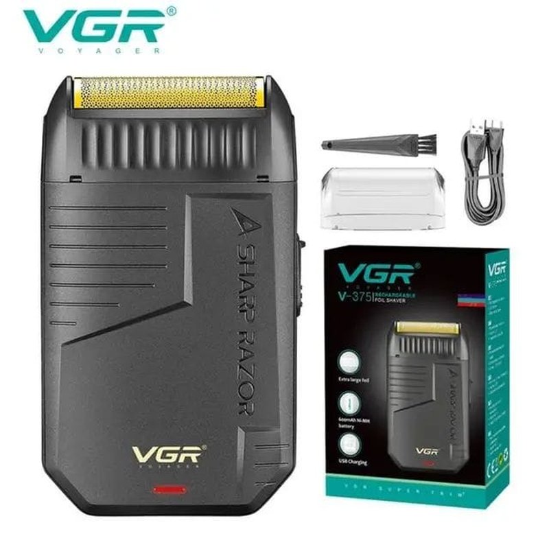 trimer za kosu VGR V-375 brijač sa zlatnom mrežicom, uspravan pogled