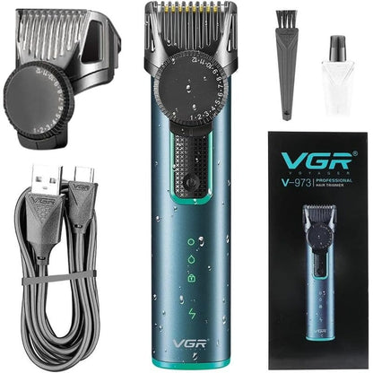 trimer za bradu VGR V-973 sa podesivim češljem, USB kablom i kutijom
