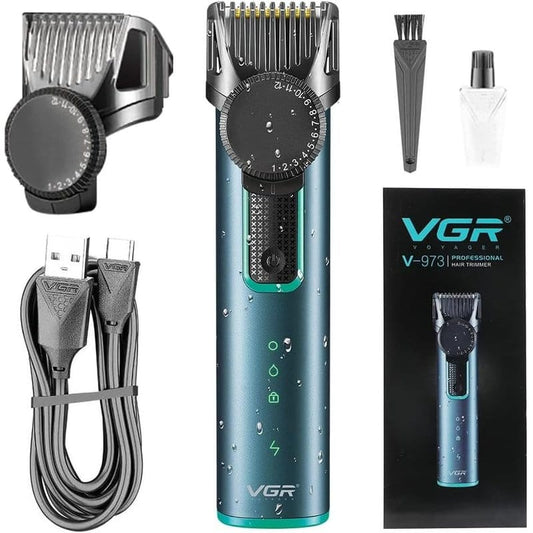 trimer za bradu VGR V-973 sa podesivim češljem, USB kablom i kutijom