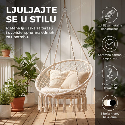 viseća ljuljaška gnezdo za dvorište i terasu, benefiti proizvoda