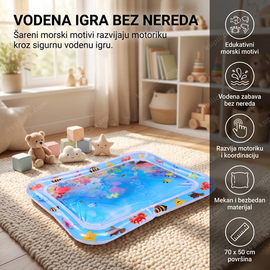 dečija vodena podloga za igranje sa morskim motivima u dečijoj sobi, benefiti proizvoda