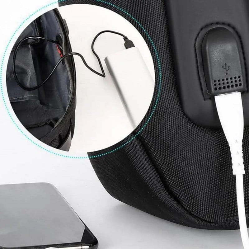 vodootporna torbica anti theft sa usb — detalj 7