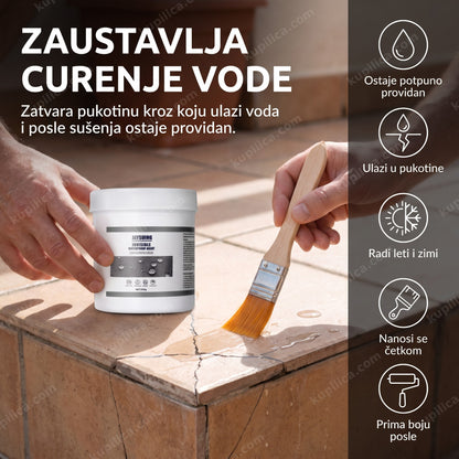 Nevidljivi vodootporni premaz od 300 grama za zaštitu od prokišnjavanja