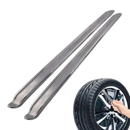 vulkanizerski pajser 80cm, par metalnih poluga pored točka automobila