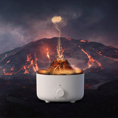 aroma difuzer sa plavom LED rasvetom uveče