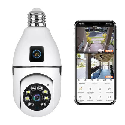 wifi kamera sijalica 2 u 1 — pregled