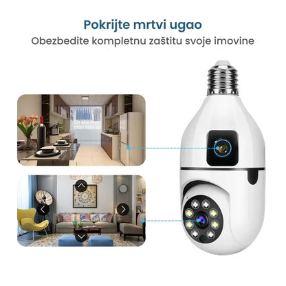 wifi kamera sijalica 2 u 1 — detalj 3