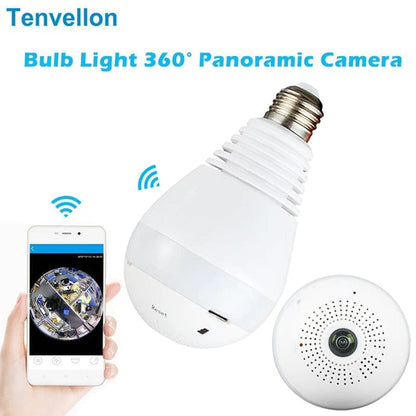 wifi kamera u sijalici 360 stepeni sa fisheye prikazom na telefonu