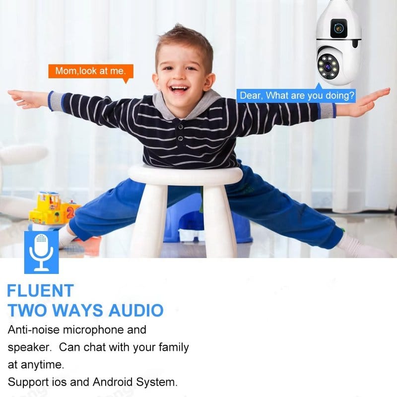 wifi sijalica kamera sa dva objektiva — detalj 3