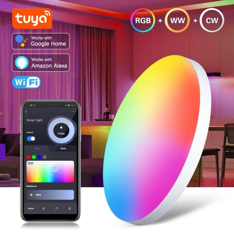 wise pametna led plafonjera 24w rgbcw — pregled