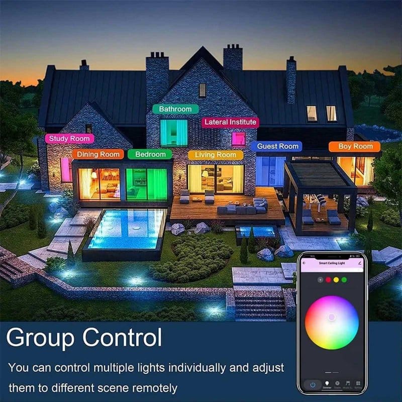 wise pametna led plafonjera 24w rgbcw — detalj 3