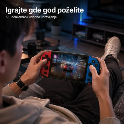 Zadnja strana X9 Plus konzole sa otvorom za TF karticu