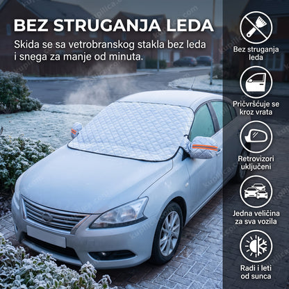 zaštita za šoferku od mraza i snega na parkiranom automobilu ujutru, benefiti proizvoda