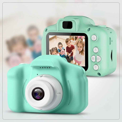 zeleni dečiji digitalni fotoaparat — pregled