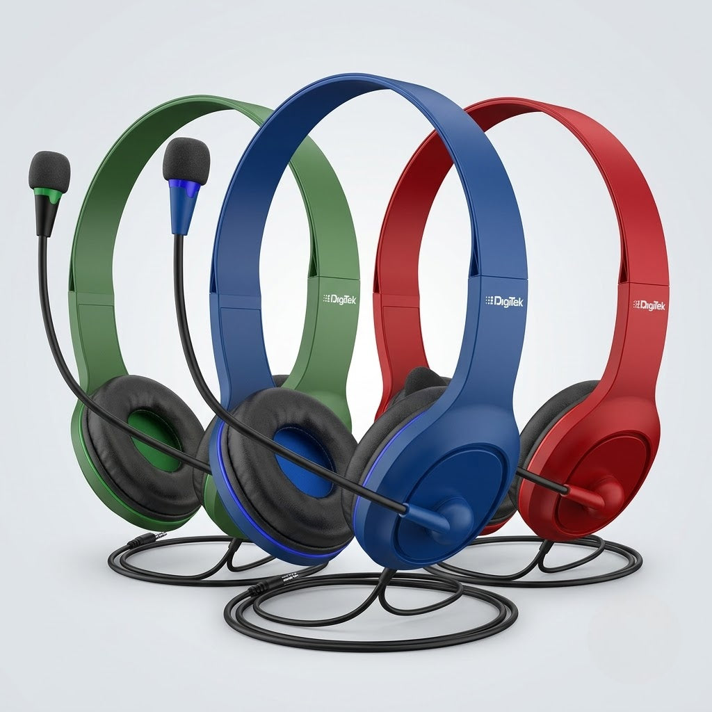 Žične slušalice SY-GX30 — plavi over-ear model sa mikrofonom na kablu