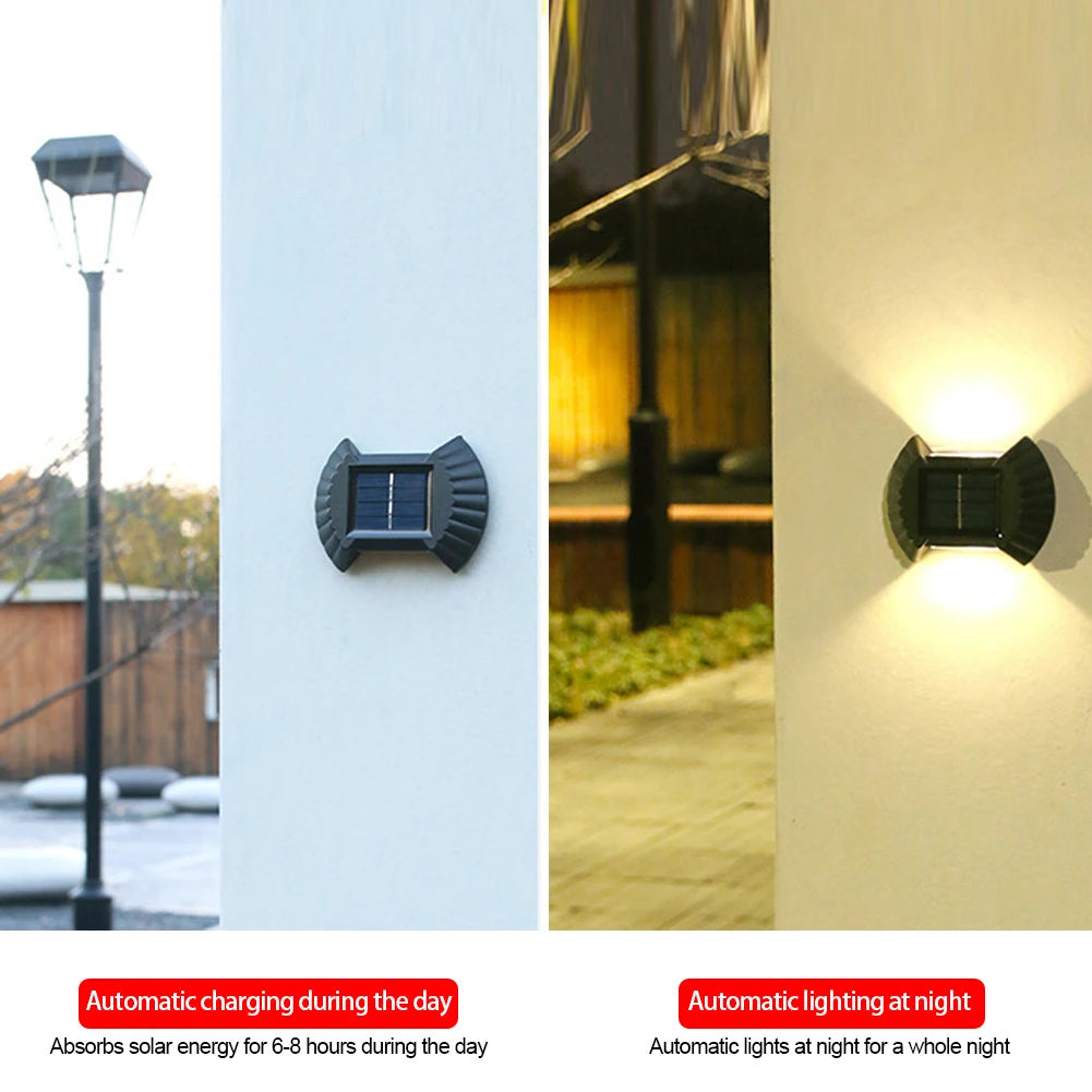zidne solarne lampe set 4 — detalj 1