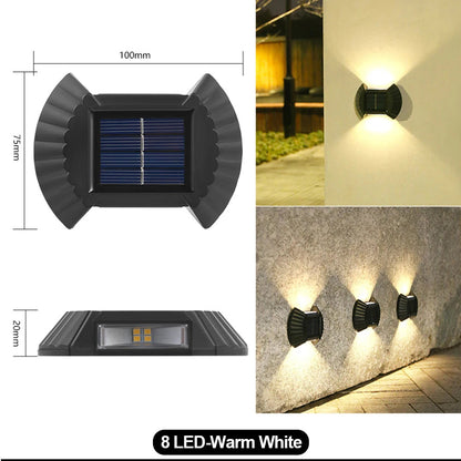 zidne solarne lampe set 4 — detalj 2