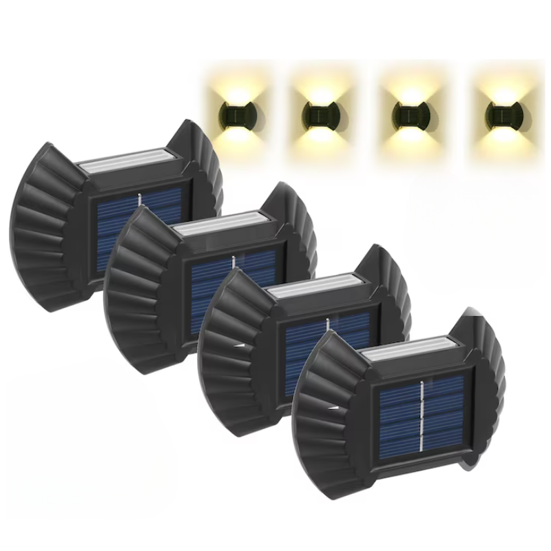 zidne solarne lampe set 4 — pregled
