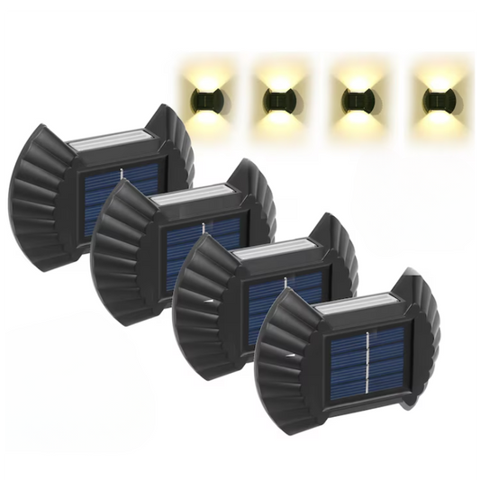 zidne solarne lampe set 4 — pregled
